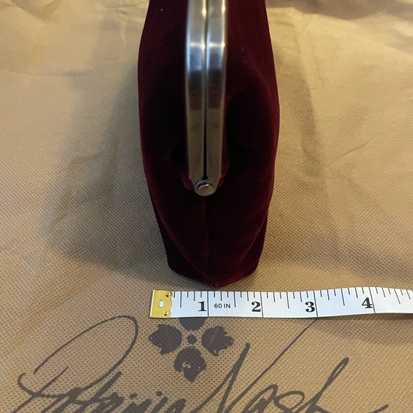 Patricia Nash Bordeaux Velvet Kiss Lock Clutch/Shoulder Bag - Picture 11 of 12